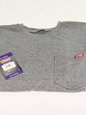 Coleman Men’s Heathered Gray Pocket Crew Neck T-Shirt